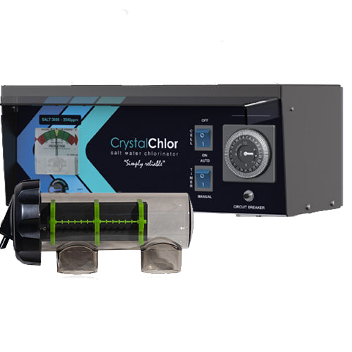 CrystalChlor (Crystal Clear) RP2000COMM 20gram Self Cleaning Commercial Salt Chlorinator