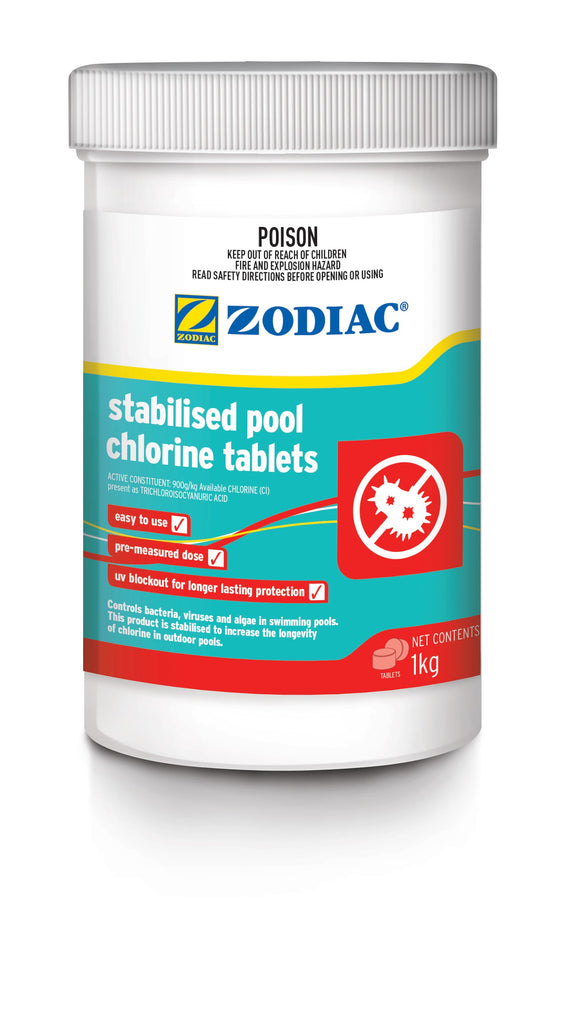 Stabilised Pool Chlorine Tablets - 1kg
